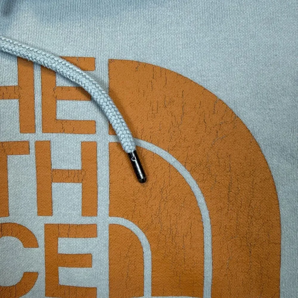 The North Face Men's Half Dome Pullover Hoodie Blue/Chlorophyll Green XL Pocket